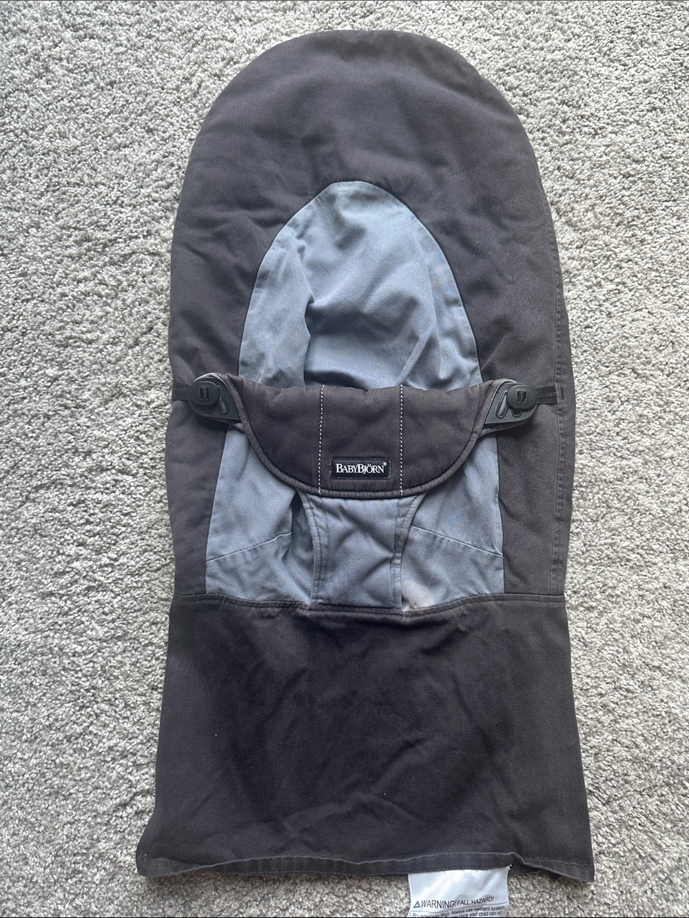 Black and Grey BabyBjorn Bouncer Cover